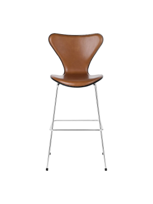 Series 7 Bar Stool - Lacquered - Front Upholstered