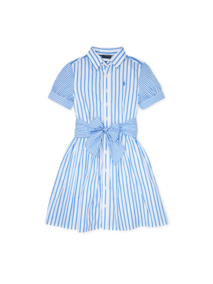 Striped Cotton Shirtdress