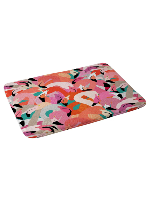 Flamingos Bath Mat (36"x24") Pink - Deny Designs