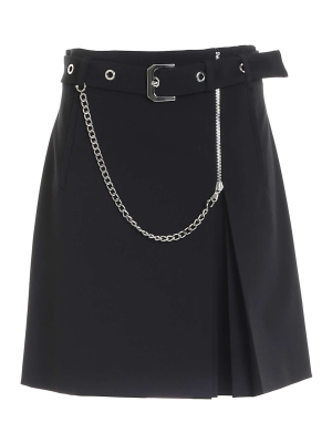 Alberta Ferretti Chain-link Detail Mini Skirt