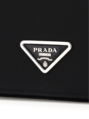 Prada Logo Plaque Crossbody Bag