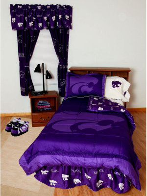 Ncaa Pillow Sham Cotton Bed Accessory - Kansas State Wildcats..