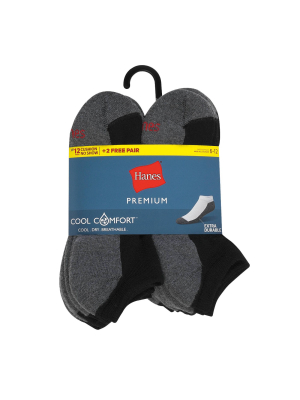 Hanes Premium Men's 10+2 Bonus Pack No Show Socks - 6-12