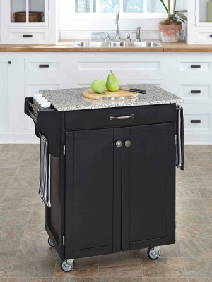 Cuisine Kitchen Cart Black Base - Home Styles