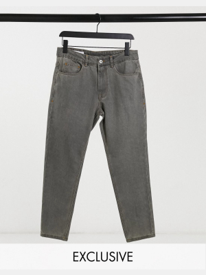 Collusion X003 Tapered Jeans In Gray