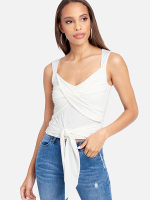 Sweetheart Wrap Crop Top