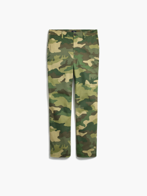 Camo High-rise Girlfriend Chino Pant