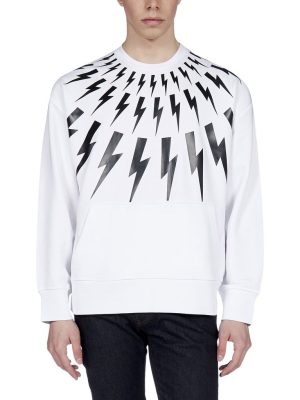 Neil Barrett Thunderbolt Print Sweatshirt