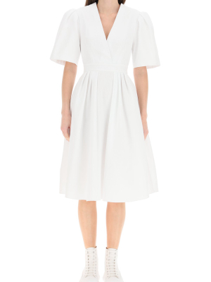 Alexander Mcqueen Piquet Midi Dress