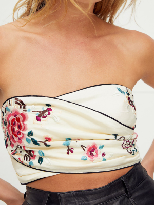 Paige Embroidered Tube Top