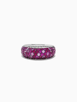 Effy 925 Sterling Silver Pink Sapphire Splash Ring, 2.43 Tcw