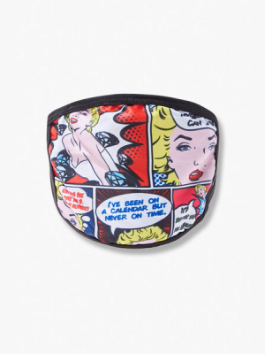 Comic Book Marilyn Monroe Face Mask