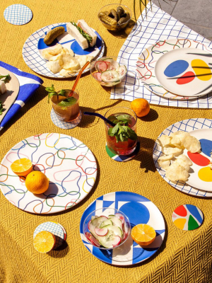 Bamboo Salad Plates Set In Shapes