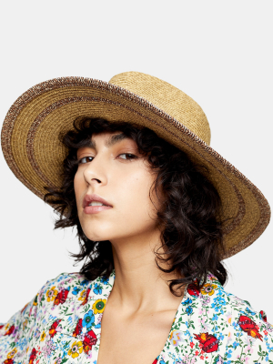 Idol Natural Straw Fedora Hat