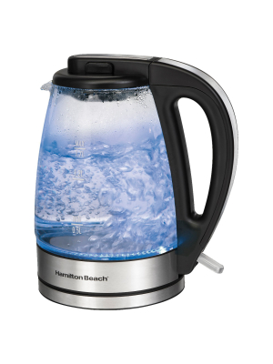 Hamilton Beach 1.7l Illuminated Glass Cordless Kettle - 40869