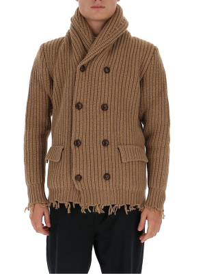 Alanui Rib Knit Peacoat