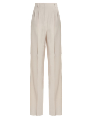 Max Mara Studio Straight Leg Crepe Trousers