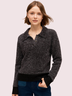 Sparkle Polo Sweater