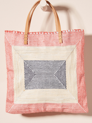 En Shalla Rose Square Tote Bag