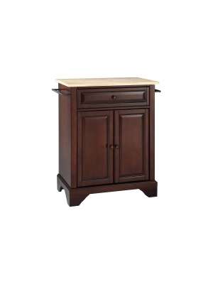 Lafayette Natural Wood Top Portable Kitchen Island - Crosley