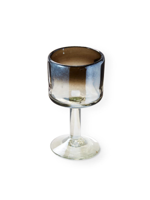 Iridescent Ombré Smoke Wine - Glass