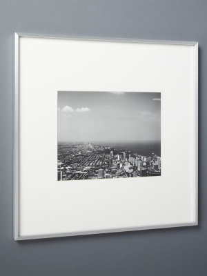 Gallery Brushed Silver 11x14 Picture Frame