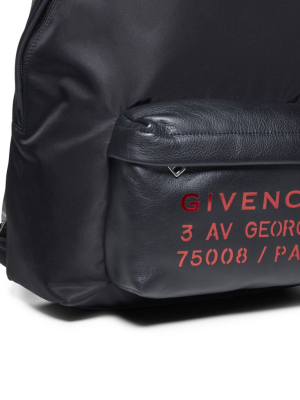 Givenchy Logo Print Backpack