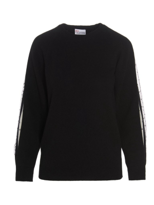 Redvalentino Point D'esprit Tulle Sweatshirt