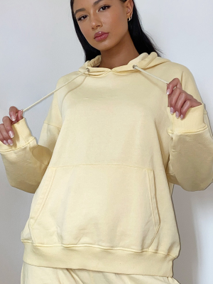 Lemon Washed Oversized Hoodie