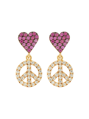 Peace And Love Earrings