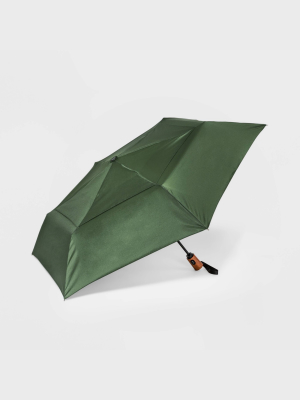 Cirra By Shedrain Air Vent Auto Open Auto Close Compact Umbrella - Green Olive