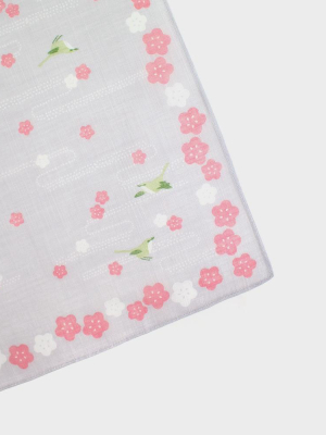 Japanese Handkerchief, Plum Blossoms