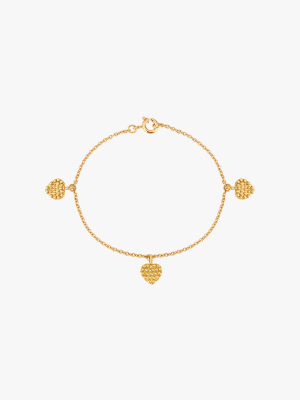 The Three-mini Heart Bracelet