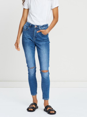 One Teaspoon Cali Blue Freebirds High-waist Skinny Jeans