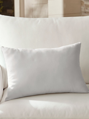 Sunbrella ® White Sand Outdoor Lumbar Pillow