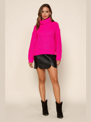 Cozy Knit Turtleneck Sweater
