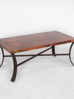 Windom Copper Coffee Table - Natural Finish