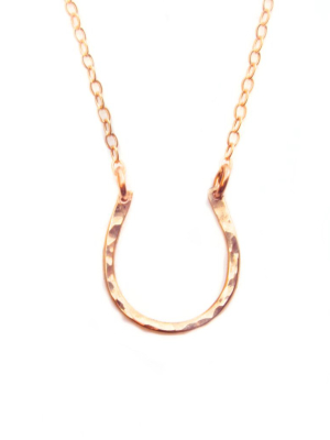 Rose Gold Horse Shoe Necklace