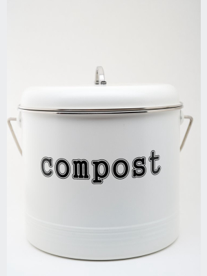 White Compost Bin L