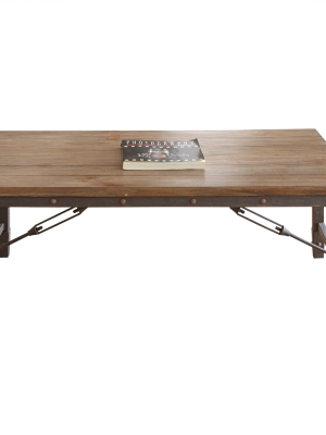 Jersey Cocktail Table Antique Oak - Steve Silver