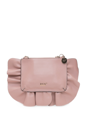 Redvalentino Rock Ruffled Clutch Bag