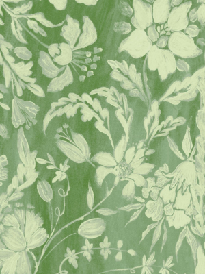 Flowery Ornament Wallpaper Sample Swatch