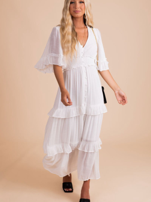 Hello Lover Tiered Maxi Dress