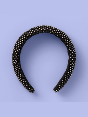 Girls' Rhinestone Covered Headband - More Than Magic™ Black