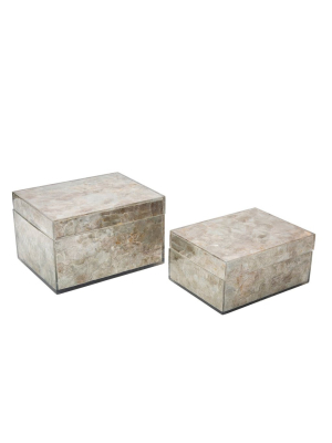 Set Of 2 Emerson Boxes By Couture Lamps