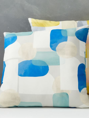 Outdoor Overlapping Shapes Pillow