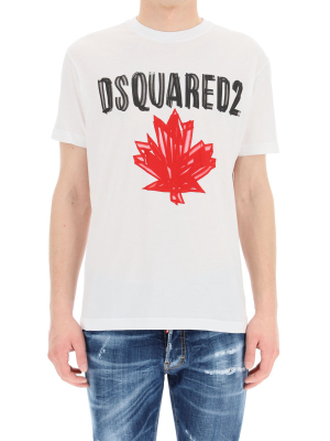 Dsquared2 Logo Print Crewneck T-shirt