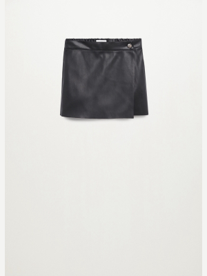 Faux Leather Shorts