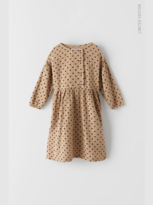 Textured Dot Dress