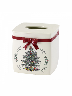 Avanti Spode Tree Red Tissue Cover Red - Red